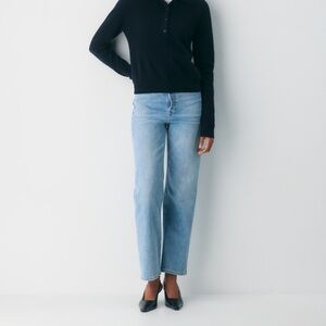 Denim Forum Arlo Hi Rise Straight Jeans